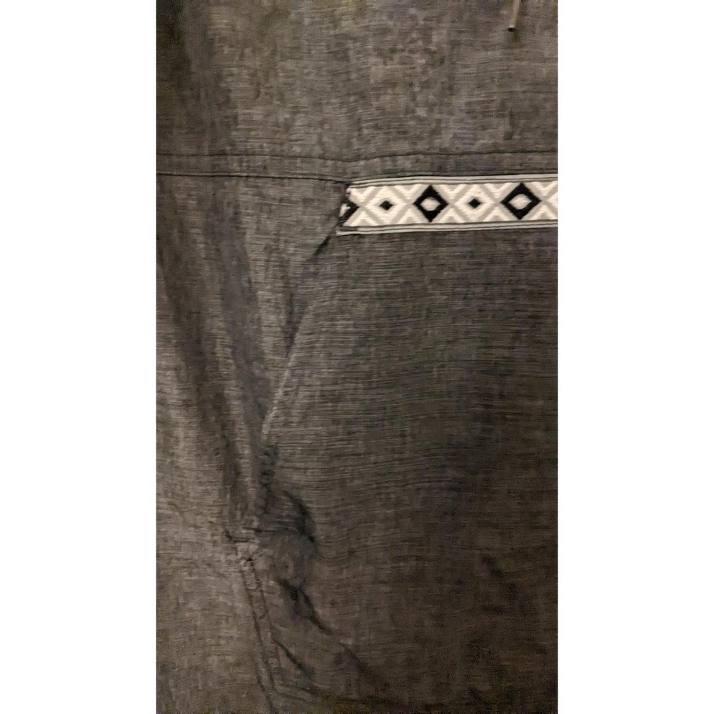 Zine Pullover Windbreaker Hoodie Water Resistant Gray/Charcoal Size Small - Picture 4 of 7